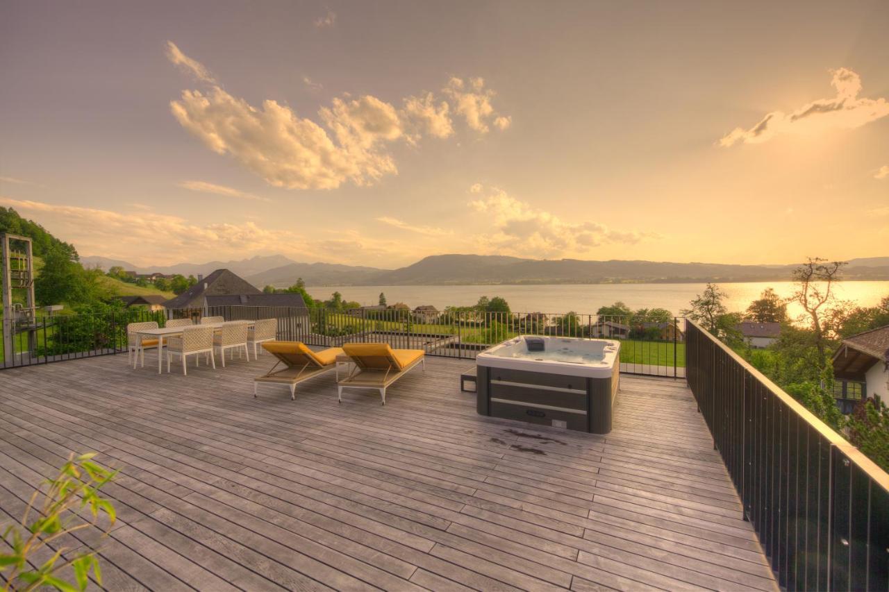 Orange Lounge Attersee Weyregg Exterior foto